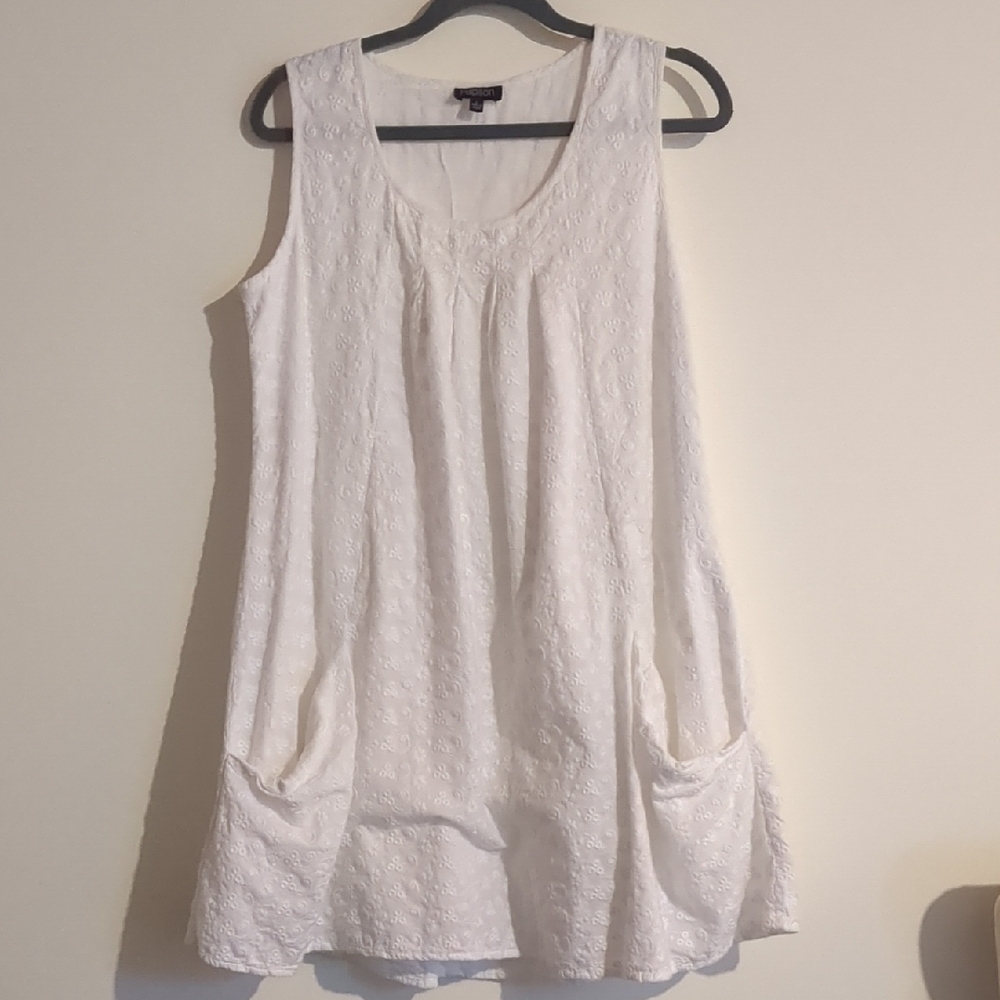 White Sleeveless Top